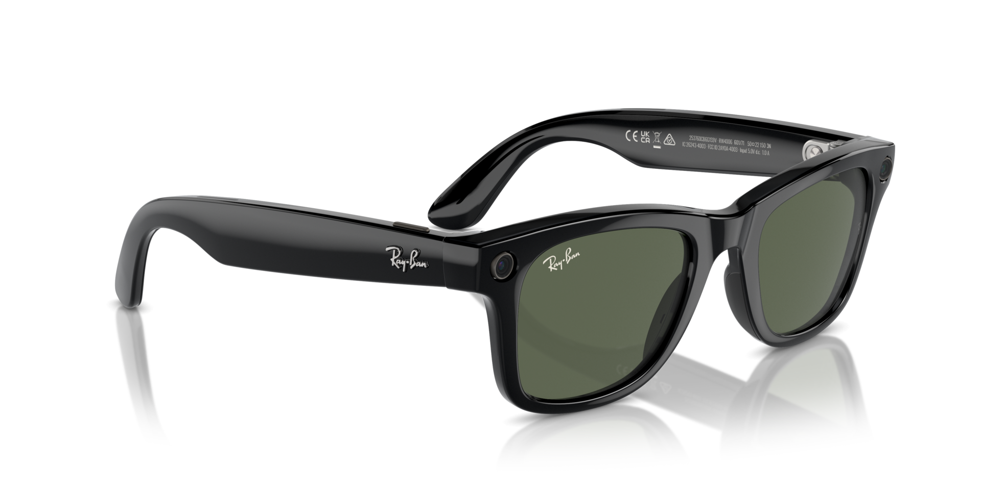 Ray-Ban | Meta Wayfarer Large Shiny Black - Premium Meta Wayfarer from Ray-Ban - Just Rs. 29900! Shop now at Laxmi Opticians