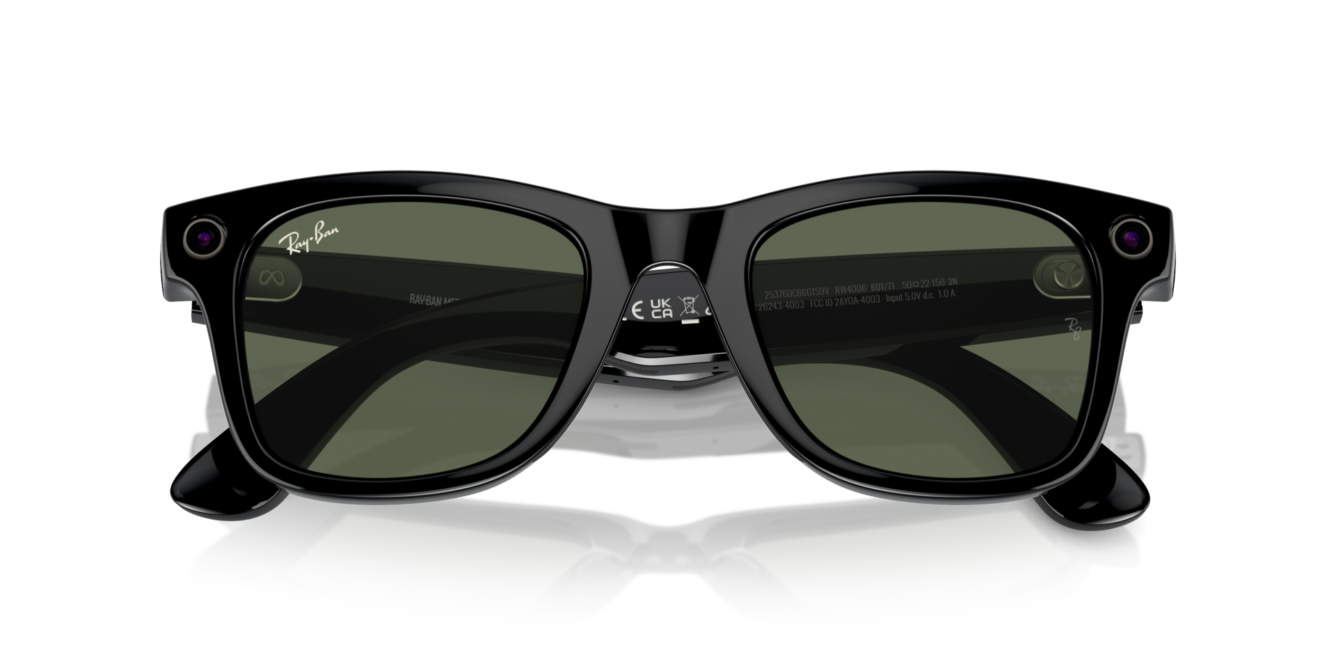 Ray-Ban | Meta Wayfarer Large Shiny Black - Premium Meta Wayfarer from Ray-Ban - Just Rs. 29900! Shop now at Laxmi Opticians