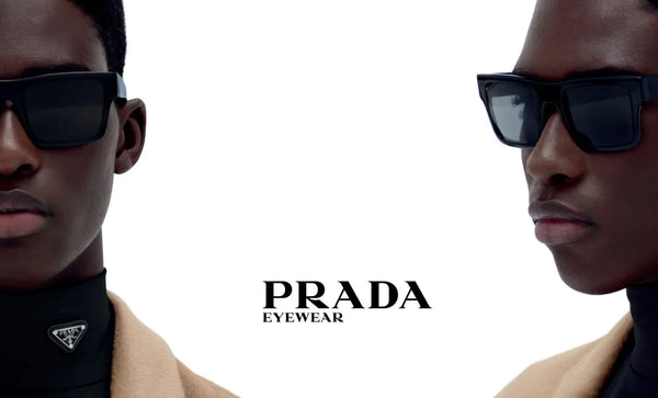 Powering up an iconic low-profile shape, bold geometric volumes and symbolic triangular facets give this statement style absolute Prada catwalk identity.