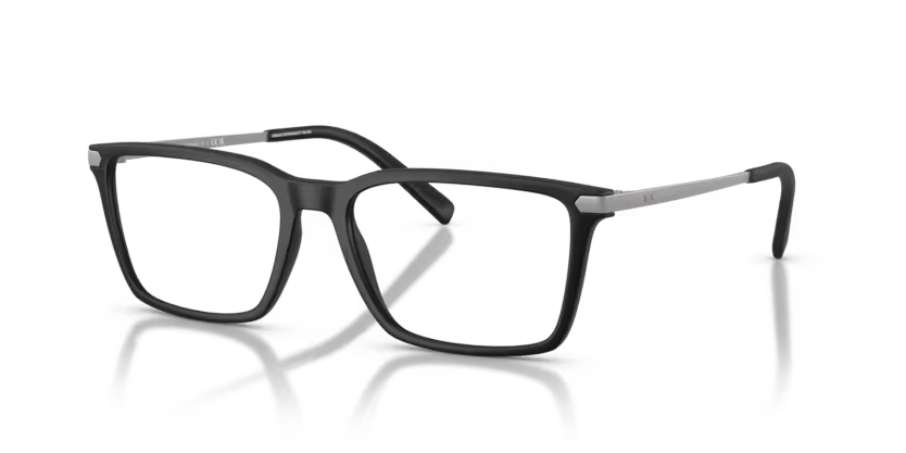 ARMANI AXCHANGE AX 3077 8001 FRAME - 54 / Matte Black - Eyeglasses