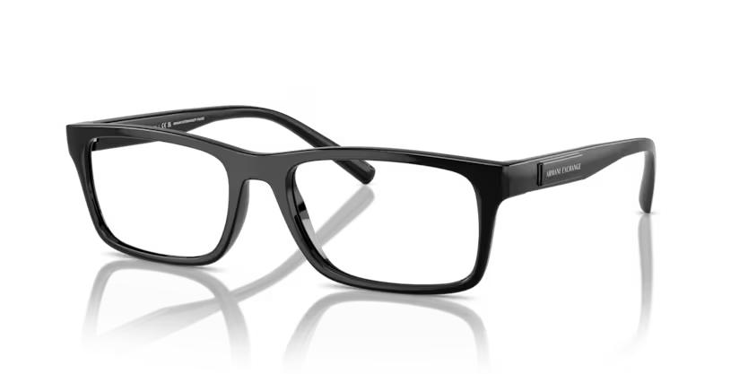 ARMANI AXCHANGE AX 3115 8158 FRAME - 55 / Black - Eyeglasses
