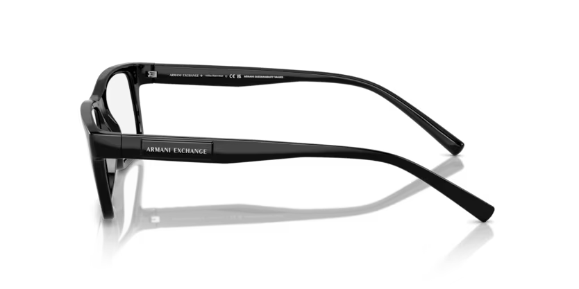 ARMANI AXCHANGE AX 3115 8158 FRAME - 55 / Black - Eyeglasses