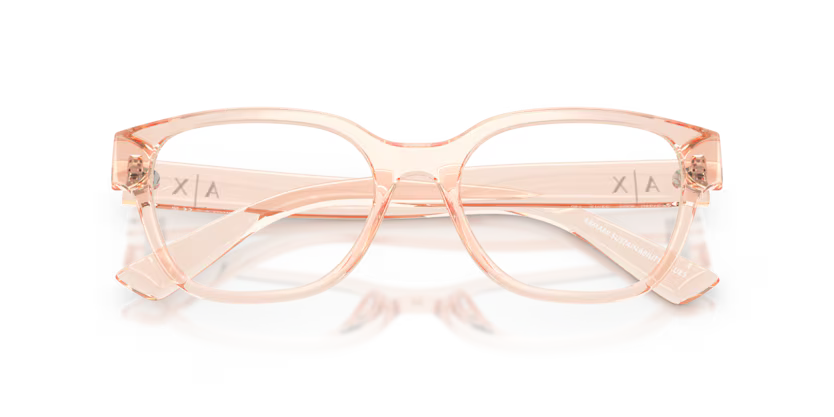 ARMANI EXCHANGE 3134U 8395 FRAME - 53 / Transparent Peach - Eyeglasses
