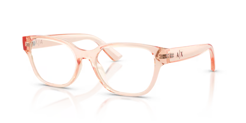 ARMANI EXCHANGE 3134U 8395 FRAME - 53 / Transparent Peach - Eyeglasses