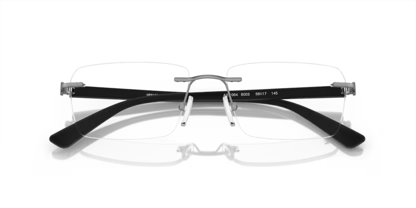 ARMANI EXCHANGE AX 1064 6003 FRAME - MATTE GUN METAL / 56 - Eyeglasses