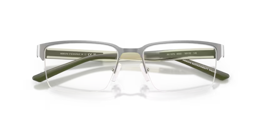 ARMANI EXCHANGE AX 1075 6003 FRAME - 55 / Gun Metal - Eyeglasses