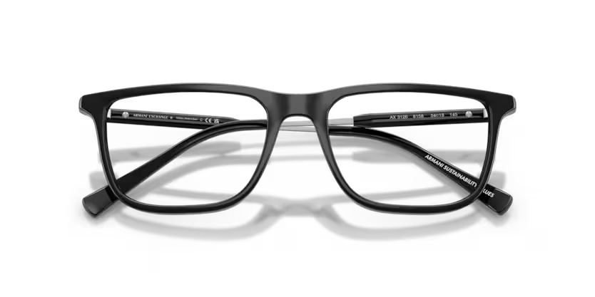 ARMANI EXCHANGE AX 3126 8158 FRAME - Black / 54 - Eyeglasses