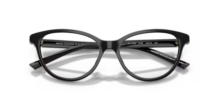 ARMANI EXCHANGE AX 3138U 8158 FRAME - 54 / Black - Eyeglasses