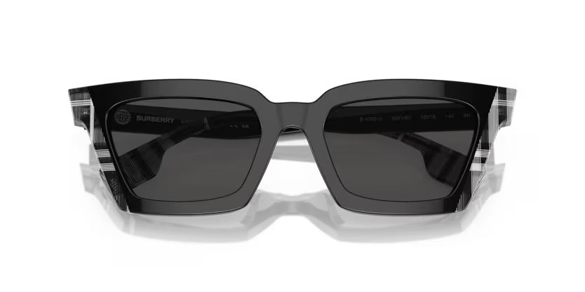 BURBERRY B 4392-U 4051/87 SUNGLASS - 52 / Black - Sunglasses