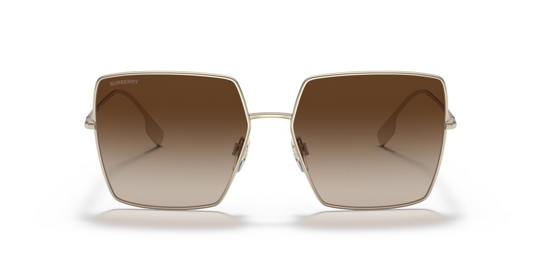 Burberry BE3133 Daphne Women's Sunglasses – Light Gold / Gradient Brown – front view