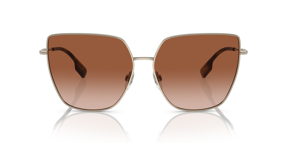 Burberry BE3143 Alexis Women's Sunglasses – Light Gold / Brown Gradient – front view