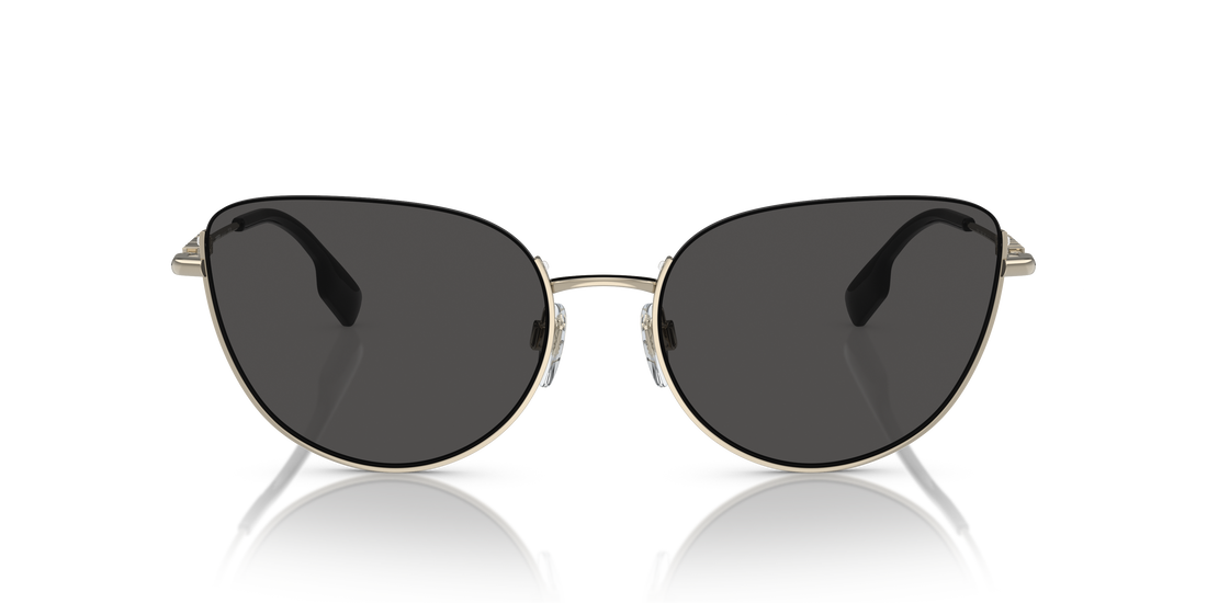 Burberry BE3144 Harper Women's Sunglasses – Light Gold / Dark Grey – front view