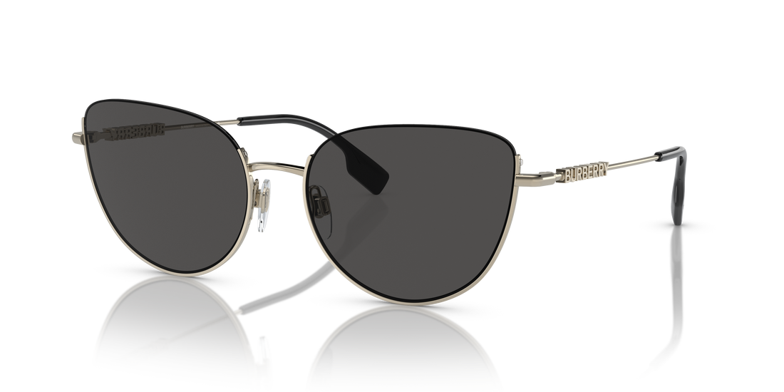 Burberry BE3144 Harper Women's Sunglasses – Light Gold / Dark Grey – front view
