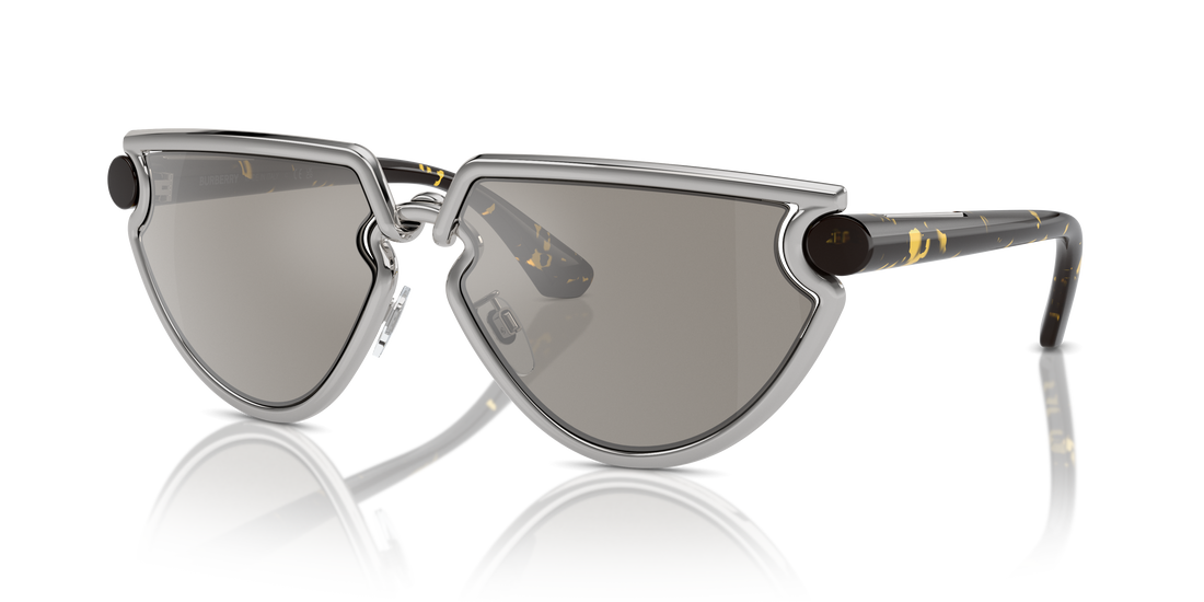Burberry BE3152 Women's Sunglasses – Silver / Light Grey Mirror Silver – front view