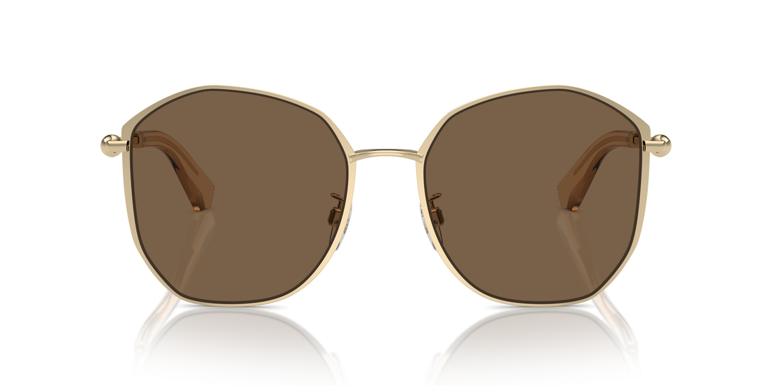 Burberry BE3153D Women's Sunglasses – Light Gold / Dark Brown – front view