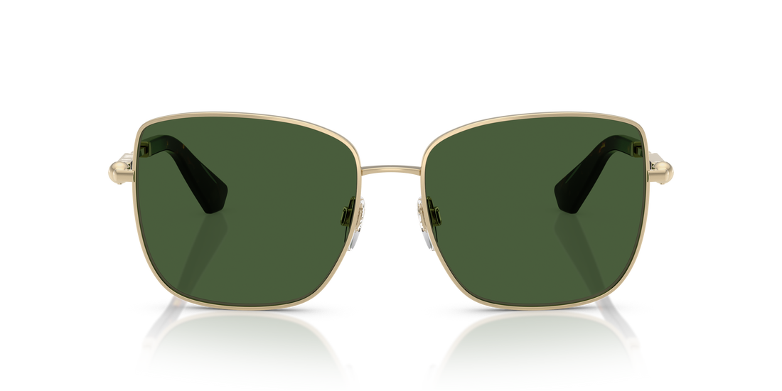 Burberry BE3158 Women's Sunglasses – Light Gold / Dark Green – front view