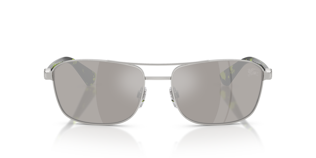 Burberry BE3163 Men's Sunglasses – Silver / Light Grey Mirror Silver – front view