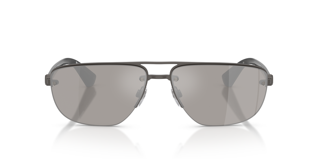 Burberry BE3164 Men's Sunglasses – Matte Grey / Light Grey Mirror Silver – front view