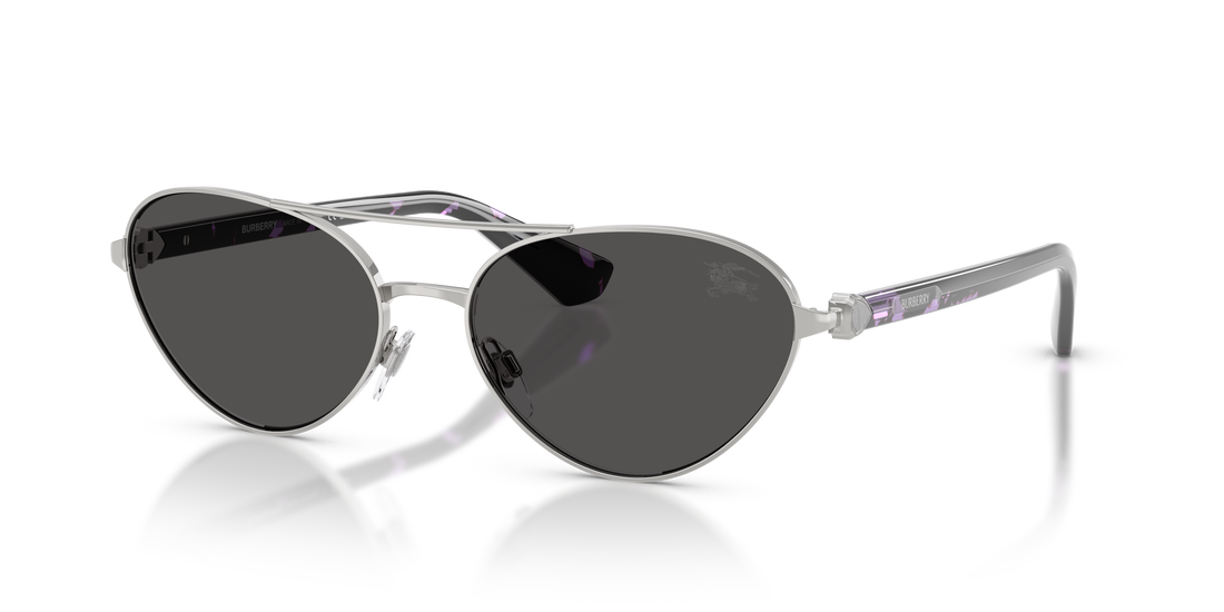 Burberry BE3165 Women's Sunglasses – Silver / Dark Grey – front view