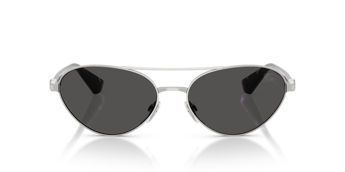 Burberry BE3165 Women's Sunglasses – Silver / Dark Grey – front view