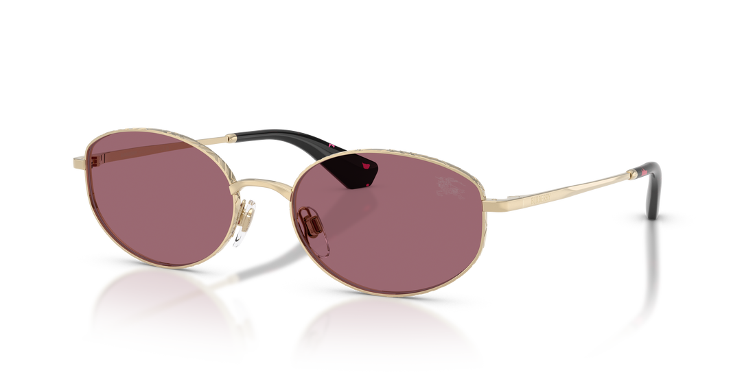 Burberry BE3169 Women's Sunglasses – Light Gold / Violet – front view