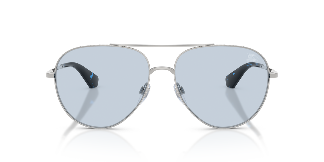 Burberry BE3172 Sunglasses – Silver / Azure – front view