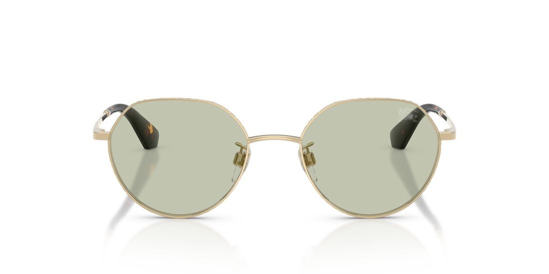 Burberry BE3173D Sunglasses – Light Gold / Light Green – front view