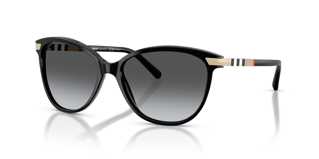 Burberry BE4216 Women's Sunglasses – Black / Polarized Grey Gradient – front view