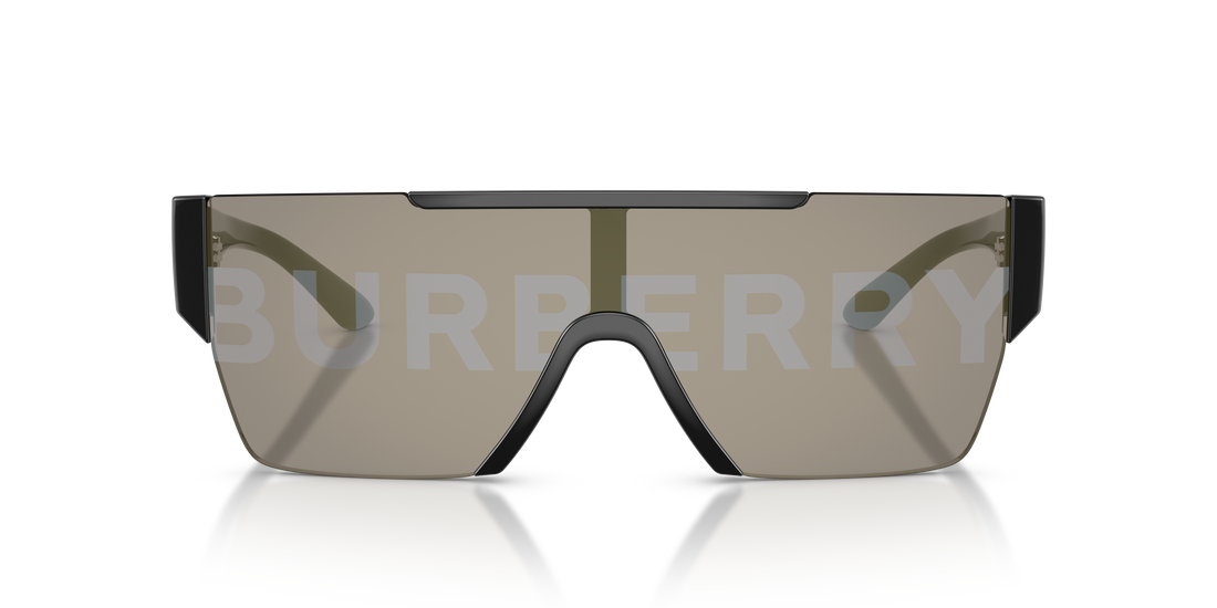 Burberry BE4291 Men's Sunglasses – Black / Grey Tampo Burberry Silver/Gold – front view