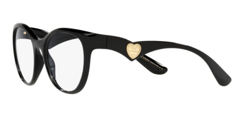 DOLCE & GABBANA 5069 501 FRAME - 53 / Black - Eyeglasses