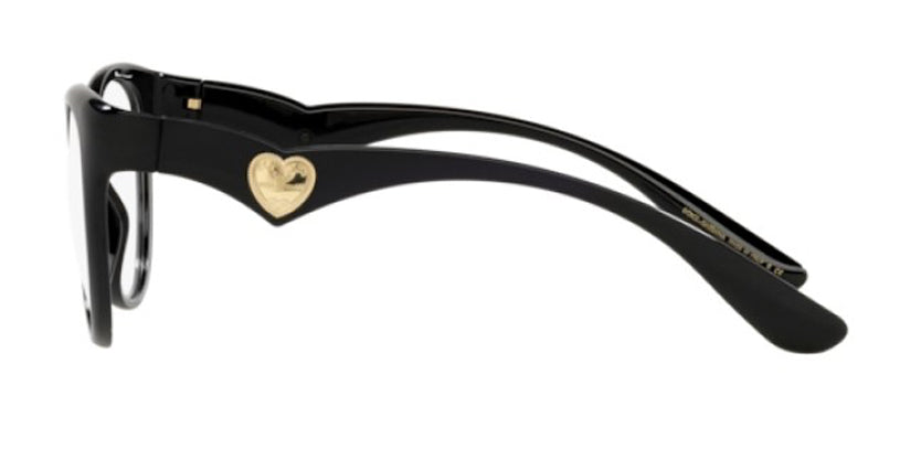 DOLCE & GABBANA 5069 501 FRAME - 53 / Black - Eyeglasses