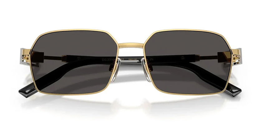 DOLCE & GABBANA DG 2316 26696 SUNGLASS - Gold / 56 - Sunglasses