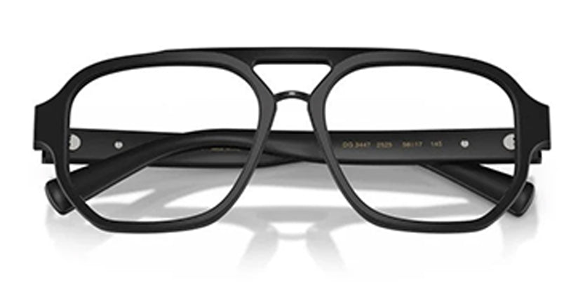 DOLCE & GABBANA DG 3447 2525 FRAME - Black / 56 - Eyeglasses