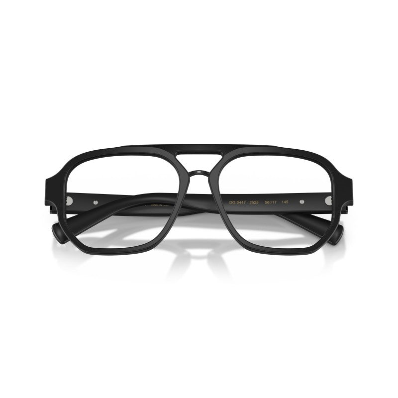 DOLCE & GABBANA DG 3447 2525 FRAME - Black / 56 - Eyeglasses