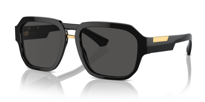 DOLCE & GABBANA DG 4464 501/87 SUNGLASS - 56 / Black - Sunglasses