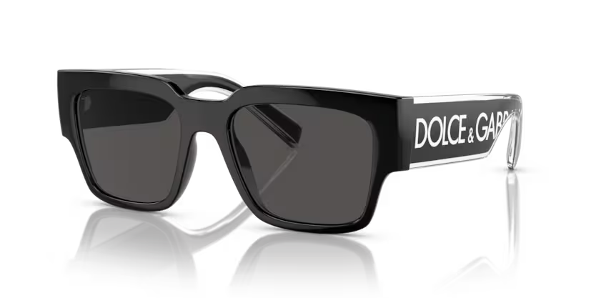 DOLCE GABBANA DG 6184 501/87 SUNGLASS - 52 / Black - Sunglasses