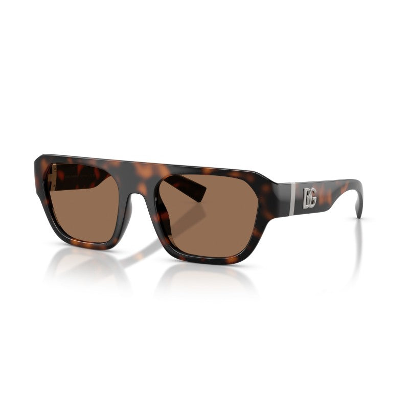 DOLCE & GABBANA DG 6206 502/73 SUNGLASS - HAVANA / 54 - Sunglasses