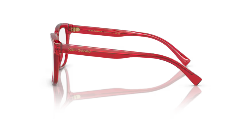 DOLCE GABBANA DX3356 3409 FRAME - Transparent red / 49 - Eyeglasses