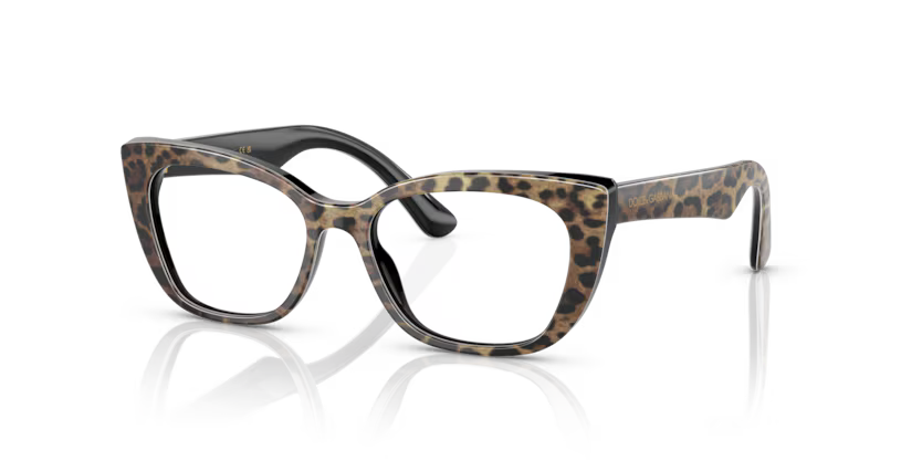 DOLCE & GABBANA DX3357 3163 FRAME - Leo brown/black / 49 - Eyeglasses