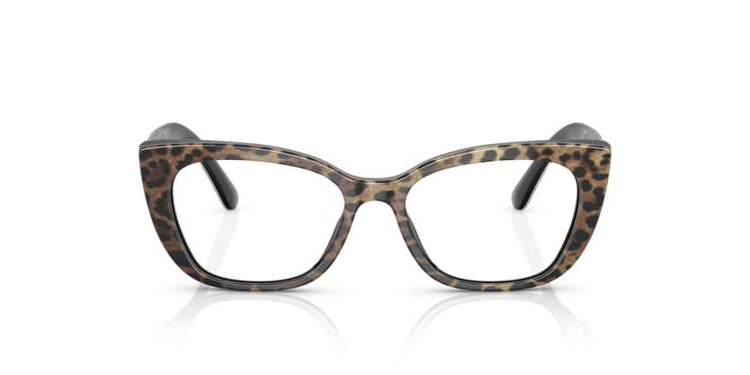 DOLCE & GABBANA DX3357 3163 FRAME - Leo brown/black / 49 - Eyeglasses