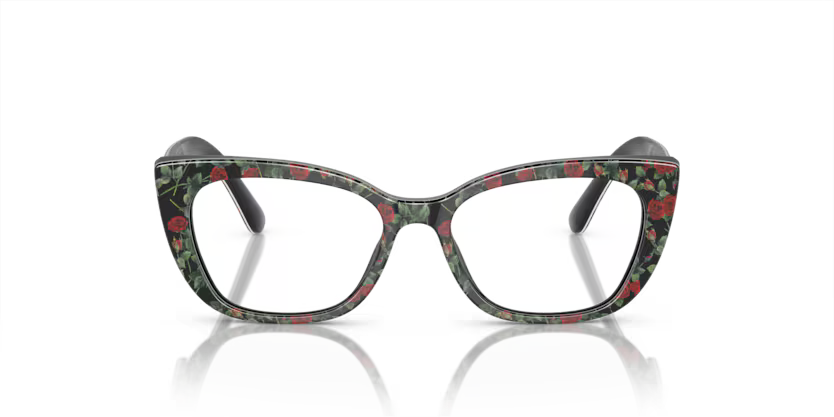 DOLCE & GABBANA DX3357 3426 FRAME - Red roses / 49 - Eyeglasses