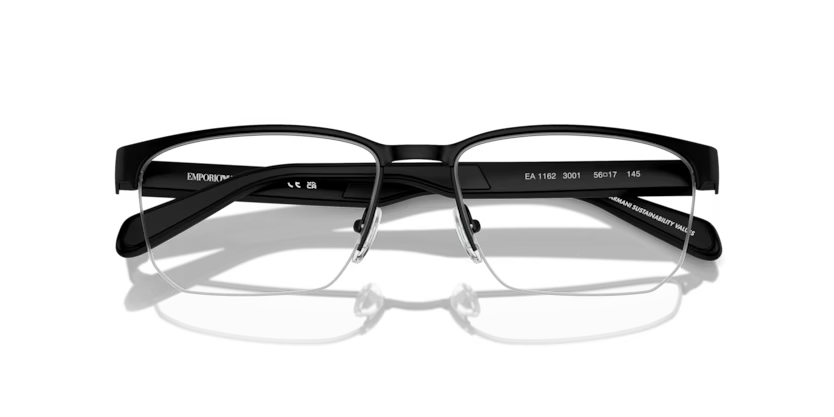 EMPORIO ARMANI EA 1162 3001 FRAME - Matte Black / 53 - Eyeglasses