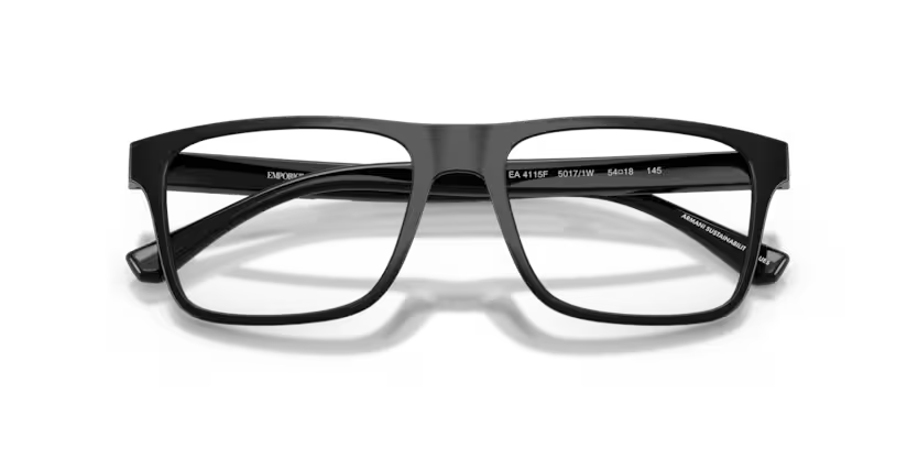 EMPORIO ARMANI EA 4115F 5017/1W ATTACHMENT FRAME - 54 / Black - Eyeglasses
