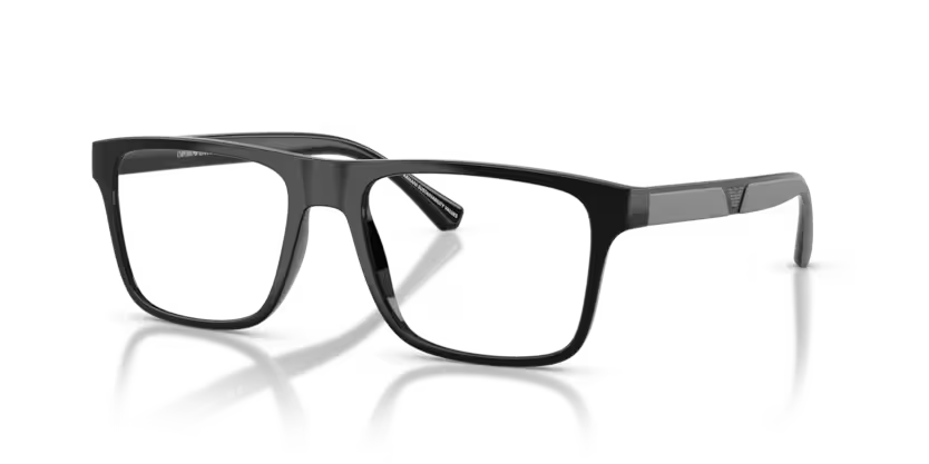 EMPORIO ARMANI EA 4115F 5017/1W ATTACHMENT FRAME - 54 / Black - Eyeglasses
