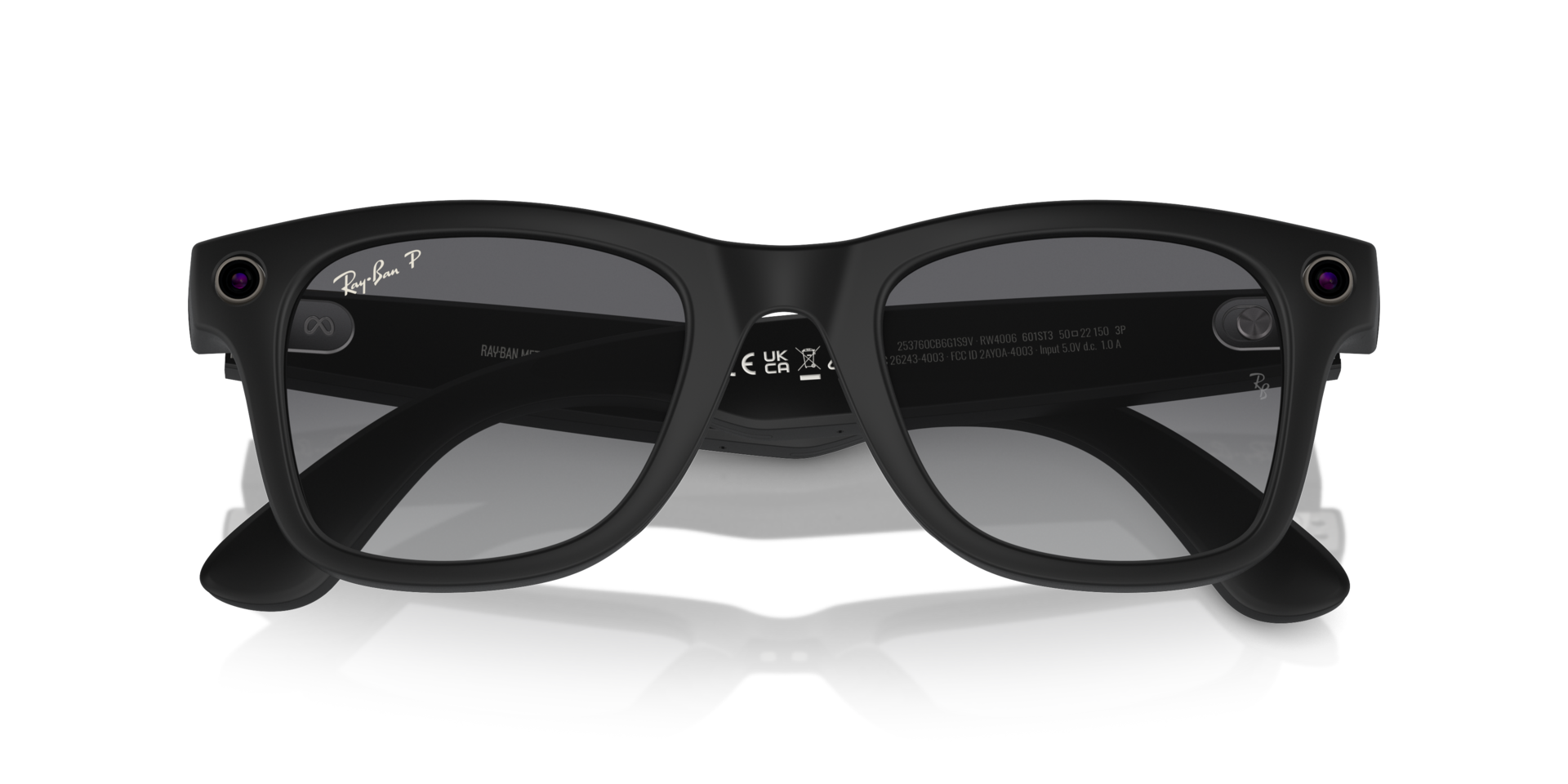 Ray-Ban | Meta Wayfarer Large Matte Black - Premium Meta Wayfarer from Ray-Ban - Just Rs. 32100! Shop now at Laxmi Opticians