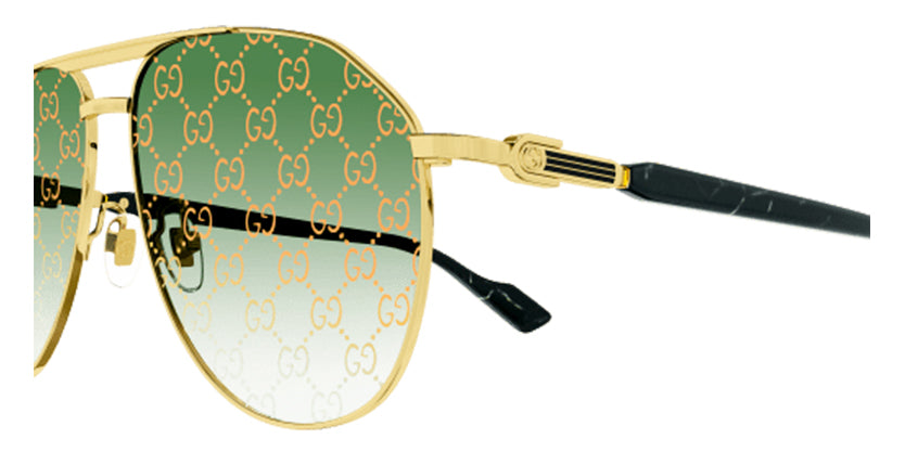 GUCCI GG1220S 004 SUNGLASS - Gold / 59 - Sunglasses