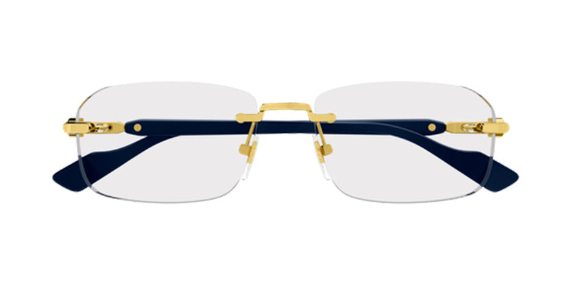 GUCCI GG1221O 004 FRAME - Gold / 56 - Eyeglasses