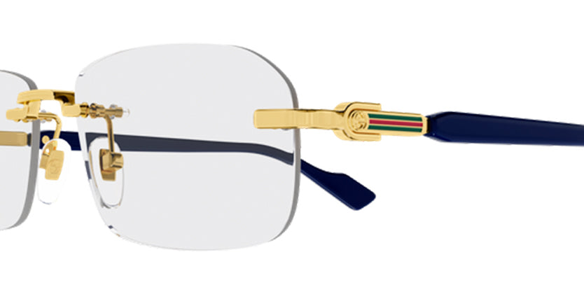 GUCCI GG1221O 004 FRAME - Gold / 56 - Eyeglasses