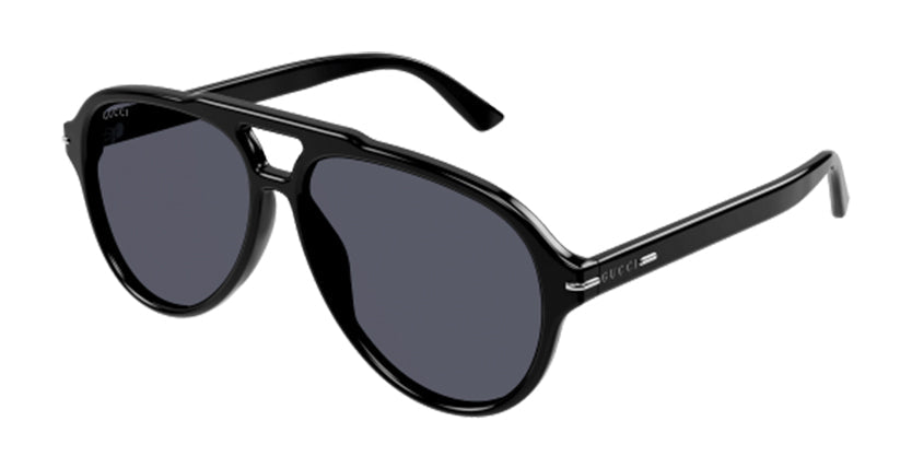 GUCCI GG1443S 001 SUNGLASS - Black / 58 - Sunglasses