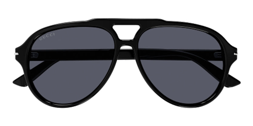 GUCCI GG1443S 001 SUNGLASS - Black / 58 - Sunglasses